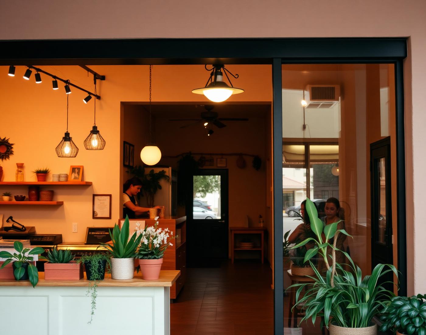 A warm, welcoming Arizona local small business interior